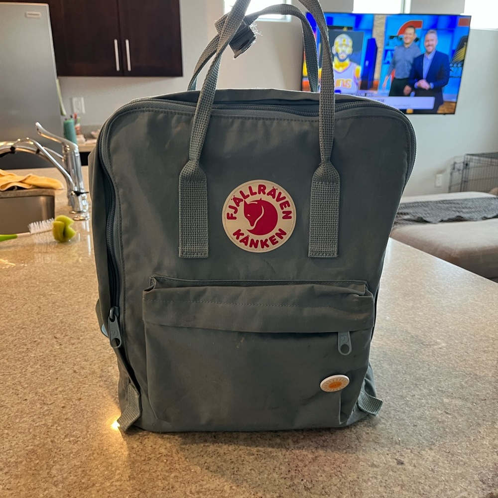 Used Fjallraven Blue Backpack Gem